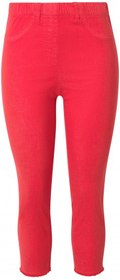 Ulla Popken Stretch Blend Bengaline Pants Neon Red - Női Farmer & Nadrágok Nagy Méretekben – Plus Size - 