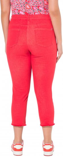 Ulla Popken Stretch Blend Bengaline Pants Neon Red - Női Farmer & Nadrágok Nagy Méretekben – Plus Size - 