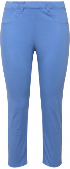 Ulla Popken Stretch Blend Bengaline Pants Blue - Női Farmer & Nadrágok Nagy Méretekben – Plus Size - 