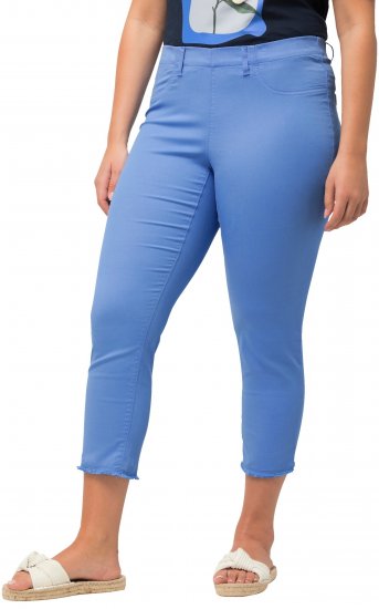 Ulla Popken Stretch Blend Bengaline Pants Blue - Női Farmer & Nadrágok Nagy Méretekben – Plus Size - 