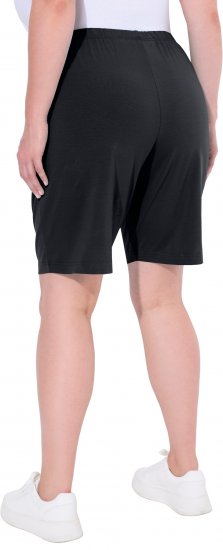 Ulla Popken Stretch Knit Bermuda Shorts Black - Női Farmer & Nadrágok Nagy Méretekben – Plus Size - 