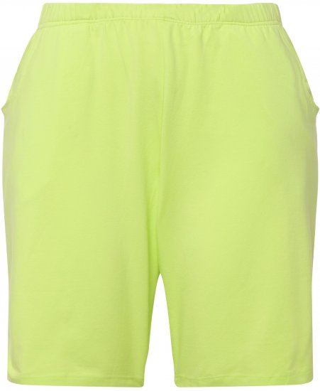 Ulla Popken Stretch Knit Bermuda Shorts Green - Női Farmer & Nadrágok Nagy Méretekben – Plus Size - 