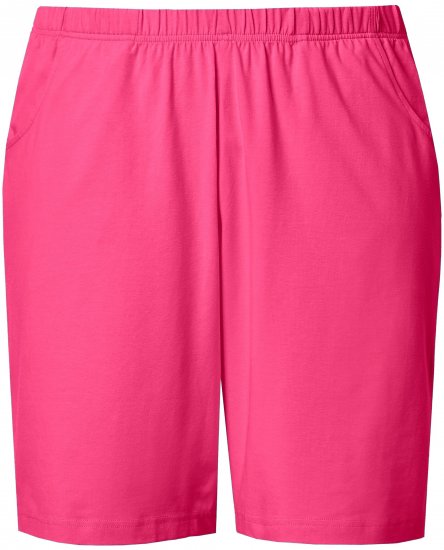 Ulla Popken Stretch Knit Bermuda Shorts Red - Női Farmer & Nadrágok Nagy Méretekben – Plus Size - 