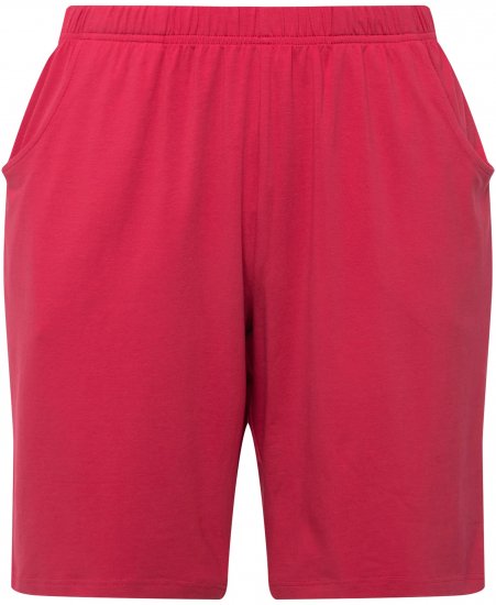 Ulla Popken Stretch Knit Bermuda Shorts Red - Női Farmer & Nadrágok Nagy Méretekben – Plus Size - 