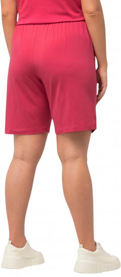 Ulla Popken Stretch Knit Bermuda Shorts Red - Női Farmer & Nadrágok Nagy Méretekben – Plus Size - 