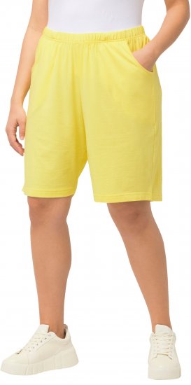 Ulla Popken Stretch Knit Bermuda Shorts Orange - Női Farmer & Nadrágok Nagy Méretekben – Plus Size - 