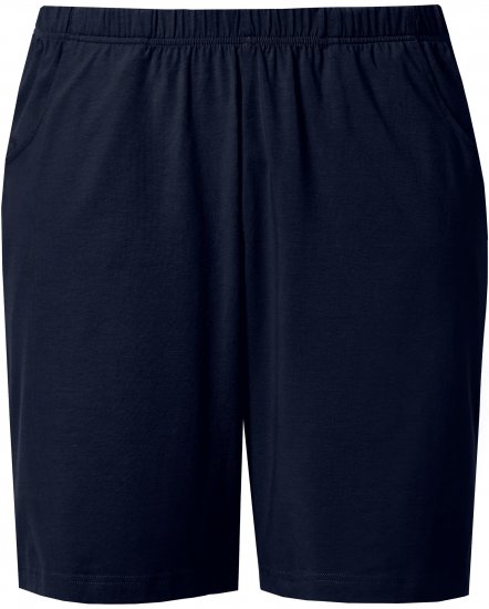 Ulla Popken Stretch Knit Bermuda Shorts Blue - Női Farmer & Nadrágok Nagy Méretekben – Plus Size - 