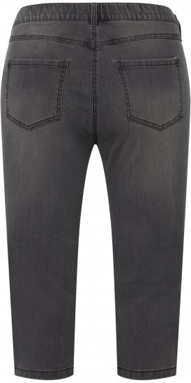 Ulla Popken Basic Capri Sarah Fit Jeans Gray - Női Farmer & Nadrágok Nagy Méretekben – Plus Size - 