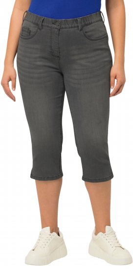 Ulla Popken Basic Capri Sarah Fit Jeans Gray - Női Farmer & Nadrágok Nagy Méretekben – Plus Size - 