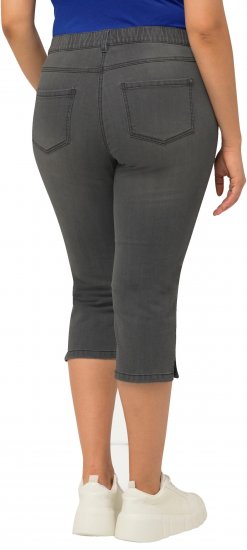 Ulla Popken Basic Capri Sarah Fit Jeans Gray - Női Farmer & Nadrágok Nagy Méretekben – Plus Size - 