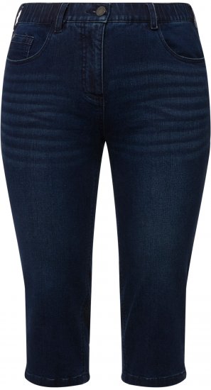 Ulla Popken Basic Capri Sarah Fit Jeans Denim Blue - Női Farmer & Nadrágok Nagy Méretekben – Plus Size - 