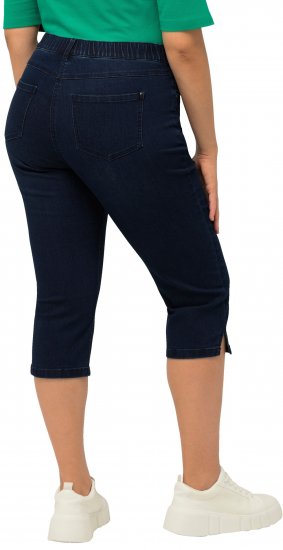 Ulla Popken Basic Capri Sarah Fit Jeans Denim Blue - Női Farmer & Nadrágok Nagy Méretekben – Plus Size - 