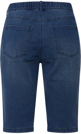 Ulla Popken Basic Denim Mandy Bermuda Shorts Light Blue Denim - Női Farmer & Nadrágok Nagy Méretekben – Plus Size - 