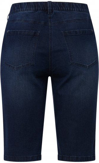 Ulla Popken Basic Denim Mandy Bermuda Shorts Blue Denim - Női Farmer & Nadrágok Nagy Méretekben – Plus Size - 