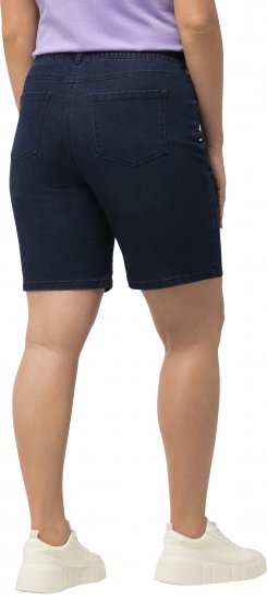 Ulla Popken Basic Denim Mandy Bermuda Shorts Blue Denim - Női Farmer & Nadrágok Nagy Méretekben – Plus Size - 