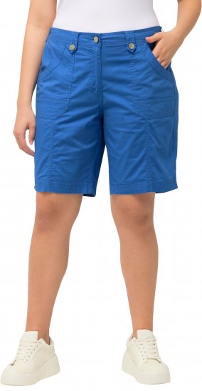 Ulla Popken Cargo Bermuda Shorts Royal Blue - Női Farmer & Nadrágok Nagy Méretekben – Plus Size - 