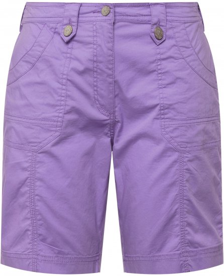 Ulla Popken Cargo Bermuda Shorts Pale Lilac - Női Farmer & Nadrágok Nagy Méretekben – Plus Size - 