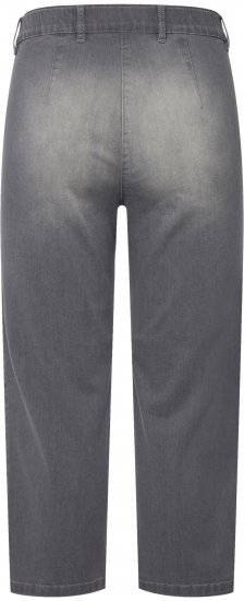 Ulla Popken Cropped Stretch Blend Mony Jeans Denim Blue - Női Farmer & Nadrágok Nagy Méretekben – Plus Size - 