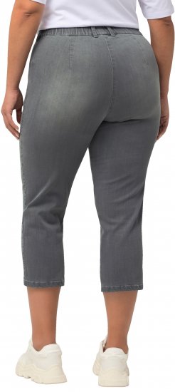 Ulla Popken Cropped Stretch Blend Mony Jeans Denim Blue - Női Farmer & Nadrágok Nagy Méretekben – Plus Size - 