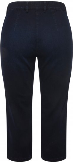Ulla Popken Cropped Stretch Blend Mony Jeans Denim Blue - Női Farmer & Nadrágok Nagy Méretekben – Plus Size - 