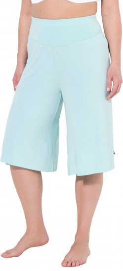 Ulla Popken Wide Leg Flared Bermuda Shorts Blue - Női Farmer & Nadrágok Nagy Méretekben – Plus Size - 