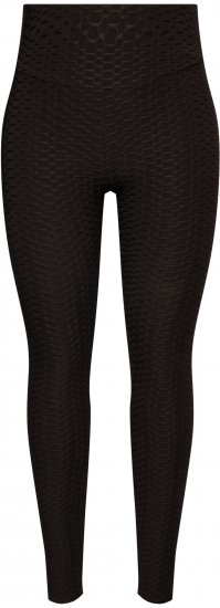 Ulla Popken Textured High Waisted Leggings Grey - Női Farmer & Nadrágok Nagy Méretekben – Plus Size - 