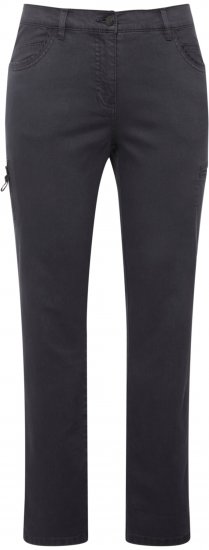 Ulla Popken Stretch Fit 6 Pocket Cargo Pants Black - Női Farmer & Nadrágok Nagy Méretekben – Plus Size - 