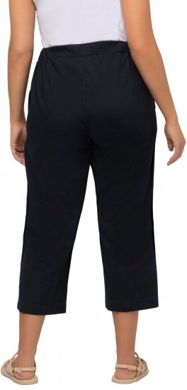 Ulla Popken Cropped Ruby Fit Pants Navy - Női Farmer & Nadrágok Nagy Méretekben – Plus Size - 