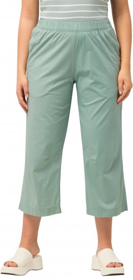 Ulla Popken Cropped Ruby Fit Pants Moss Green - Női Farmer & Nadrágok Nagy Méretekben – Plus Size - 