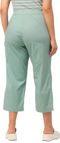 Ulla Popken Cropped Ruby Fit Pants Moss Green - Női Farmer & Nadrágok Nagy Méretekben – Plus Size - 