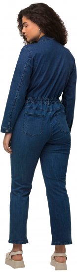 Ulla Popken Denim Boiler Suit Blue Denim - Női Farmer & Nadrágok Nagy Méretekben – Plus Size - 