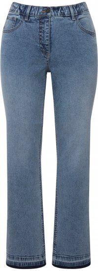 Ulla Popken Wide Leg Stretch Fit Mandy Jeans Light Blue Denim - Női Farmer & Nadrágok Nagy Méretekben – Plus Size - 
