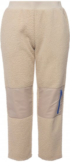 Ulla Popken Teddy Fleece Knee Patch Pants Beige - Női Farmer & Nadrágok Nagy Méretekben – Plus Size - 