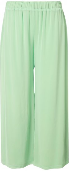 Ulla Popken Layered Chiffon Wide Leg Pants Green - Női Farmer & Nadrágok Nagy Méretekben – Plus Size - 