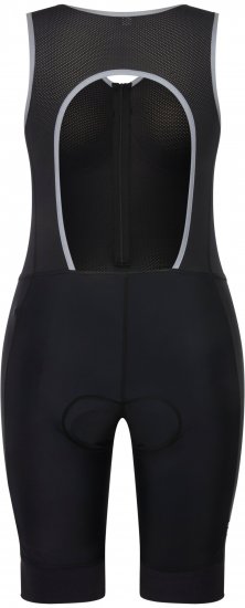 Ulla Popken Padded Cycling Zip Front Bodysuit Black - Női Farmer & Nadrágok Nagy Méretekben – Plus Size - 