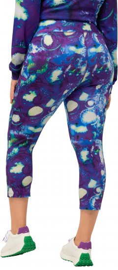 Ulla Popken Neon Bubble Quick Dry Leggings Blue - Női Farmer & Nadrágok Nagy Méretekben – Plus Size - 