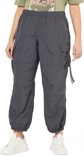 Ulla Popken Elastic Waist Cargo Pants Graphite Grey - Női Farmer & Nadrágok Nagy Méretekben – Plus Size - 