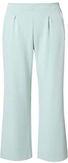 Ulla Popken Box Pleat Stretch Fit Yoga Pants Light Blue - Női Farmer & Nadrágok Nagy Méretekben – Plus Size - 