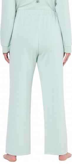 Ulla Popken Box Pleat Stretch Fit Yoga Pants Light Blue - Női Farmer & Nadrágok Nagy Méretekben – Plus Size - 