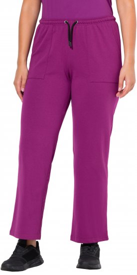 Ulla Popken Straight Leg Joggers Purple - Női Farmer & Nadrágok Nagy Méretekben – Plus Size - 