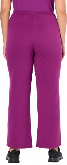 Ulla Popken Straight Leg Joggers Purple - Női Farmer & Nadrágok Nagy Méretekben – Plus Size - 