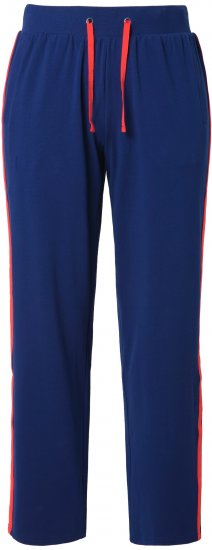 Ulla Popken Side Stripe Joggers Blue - Női Farmer & Nadrágok Nagy Méretekben – Plus Size - 