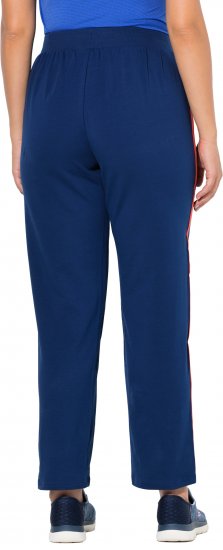 Ulla Popken Side Stripe Joggers Blue - Női Farmer & Nadrágok Nagy Méretekben – Plus Size - 
