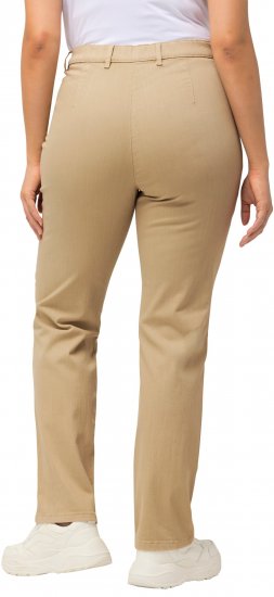 Ulla Popken Mony Tapered Leg Zip Pocket Pants Dark Putty - Női Farmer & Nadrágok Nagy Méretekben – Plus Size - 