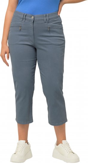 Ulla Popken Cropped Stretch Fit Mony Pants Light Sapphire - Női Farmer & Nadrágok Nagy Méretekben – Plus Size - 