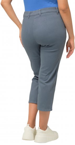 Ulla Popken Cropped Stretch Fit Mony Pants Light Sapphire - Női Farmer & Nadrágok Nagy Méretekben – Plus Size - 
