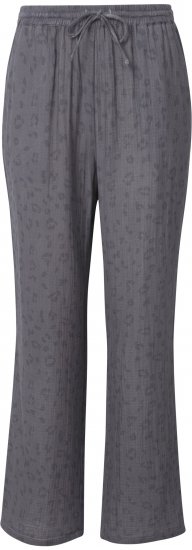 Ulla Popken Muslin Pull On Pants Black - Női Farmer & Nadrágok Nagy Méretekben – Plus Size - 
