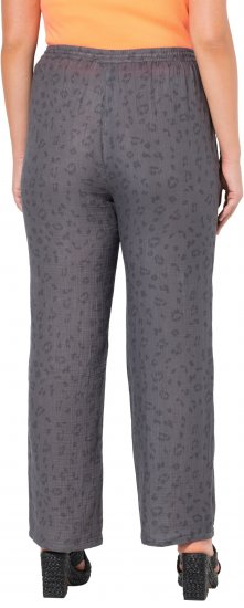 Ulla Popken Muslin Pull On Pants Black - Női Farmer & Nadrágok Nagy Méretekben – Plus Size - 