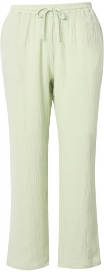 Ulla Popken Muslin Pull On Pants Green - Női Farmer & Nadrágok Nagy Méretekben – Plus Size - 