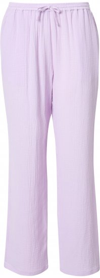 Ulla Popken Muslin Pull On Pants Purple - Női Farmer & Nadrágok Nagy Méretekben – Plus Size - 